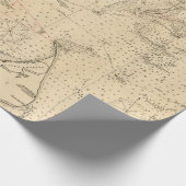 Old Nantucket & Cape Cod Map (1894)  Cadeaupapier (Hoek)