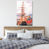 Old New England Canvas Afdruk (Insitu (Slaapkamer))