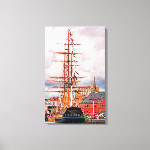 Old New England Canvas Afdruk