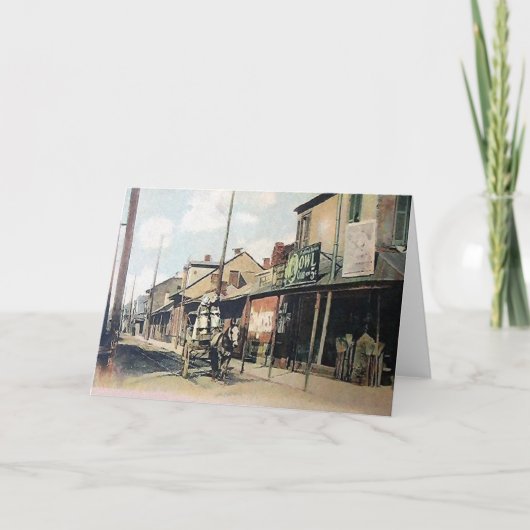 Old New Orleans Feestdagen Kaart (Voorkant)