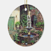 Old New Orleans French Quarter Ceramic Ornament (Links)