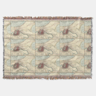 Old New Orleans Map Deken