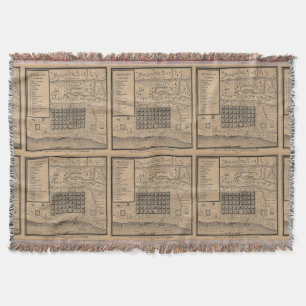 Old New Orleans Map Deken