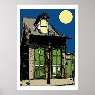 Old New Orleans Shotgun House Poster