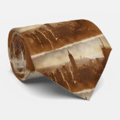 Old New York City Schade Foto Effect Stropdas (Opgerold)