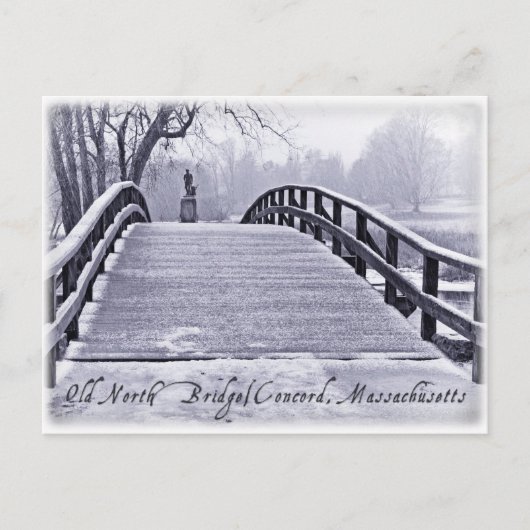 Old North Bridge Briefkaart (Voorkant)