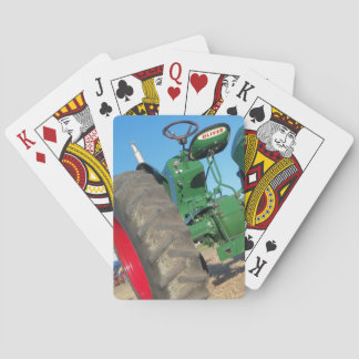 Old Oliver tractor farmer giftig farm playingcards Pokerkaarten