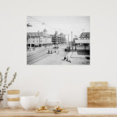 Old Orchard Beach Hotels, 1904 Poster (Keuken)