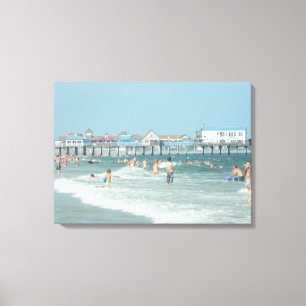 Old Orchard Beach Pier Canvas Afdruk