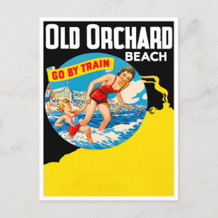Old Orchard Beach vintage-briefkaart Briefkaart