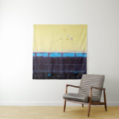 Old painted damaged = wall. Textuur. Abstra Wandkleed (In situ)