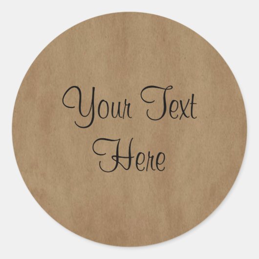 Old Paper Custom Sticker (Voorkant)