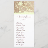 Old Parchment Shabby Chic Trouwprogramma Programma (Achterkant)