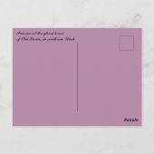 Old Paria Utah Briefkaart (Achterkant)