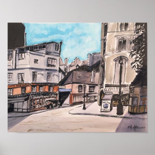 Old Paris Frankrijk - Poster (Voorkant)