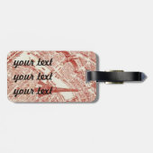 Old Paris Map Bagagelabel (Achterkant horizontaal)