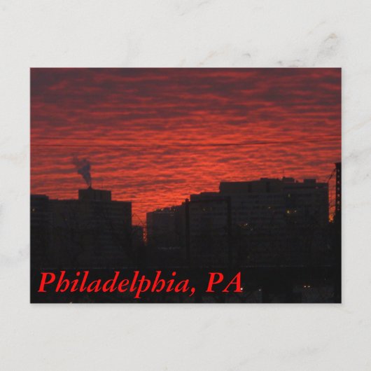 Old Philadelphia Briefkaart (Voorkant)
