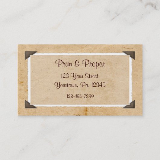 Old Photo Custom Photo Visitekaartje (Voorkant)