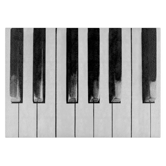 Old Piano Keys Snijplank (Voorkant)