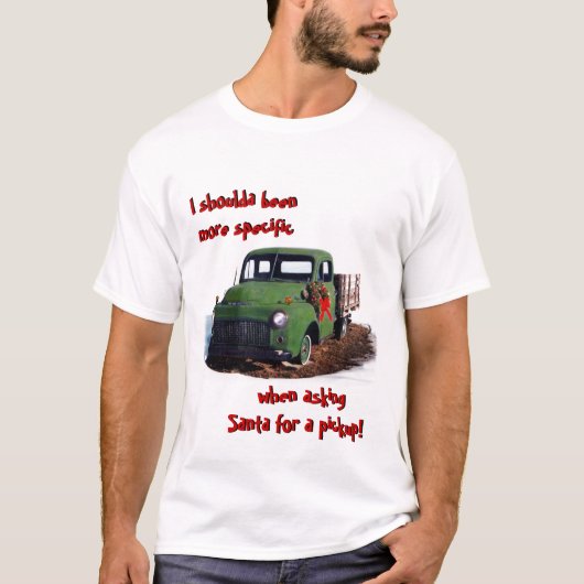 Old Pickup Truck Tee Shirt (Voorkant)