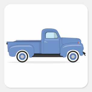 Old Pickup Truck Vierkante Sticker