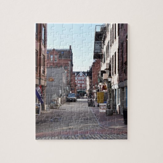Old Port Portland ME Maine Cobblestone Street Legpuzzel (Verticaal)
