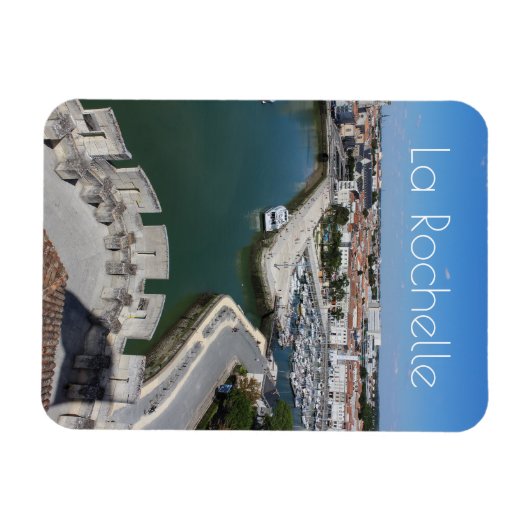 Old Port Uitzicht La Rochelle Magneet (Horizontaal)