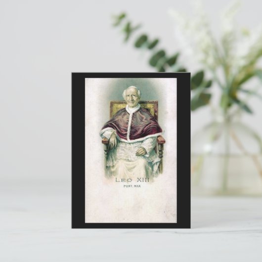 Old Postcard - Pope Leo XIII Briefkaart (Staand voorkant)