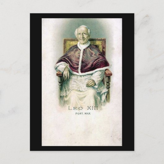 Old Postcard - Pope Leo XIII Briefkaart (Voorkant)