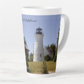 Old Presque Isle Lighthouse latte mug (Angle droit)