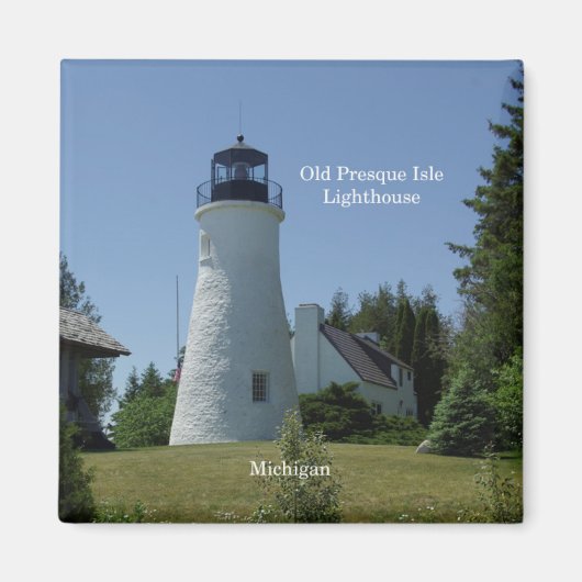Old Presque Isle Lighthouse magnet Magneet (Voorkant)