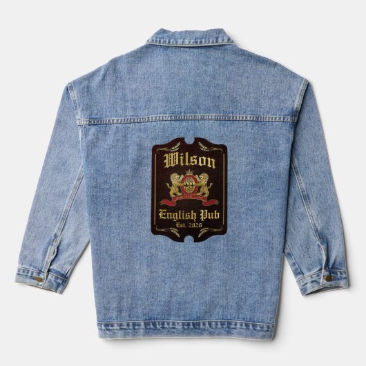 Old Pub Signs, Wilson Denim Jacket (Achterkant)