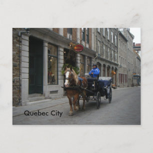 Old Quebec City Carriage Briefkaart