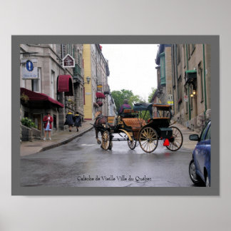 Old Québec City Horse Drawn Carriage Poster