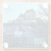 Old Quebec City, Quebec, Canada Glazen Onderzetter (Achterkant)