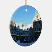 Old Quebec City, Quebec, Canada Keramisch Ornament (Rechts)