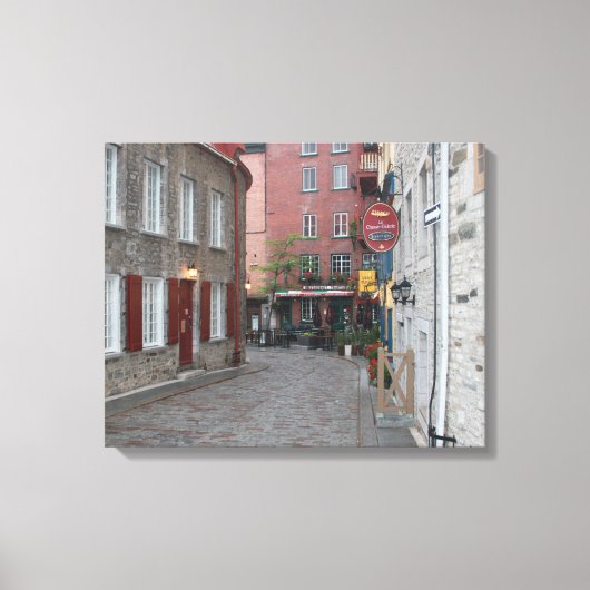Old Quebec - Kleur Canvas Afdruk (Voorkant)