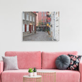 Old Quebec - Kleur Canvas Afdruk (Insitu (Woonkamer))