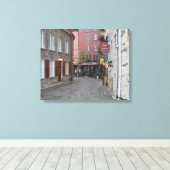 Old Quebec - Kleur Canvas Afdruk (Insitu (Houten vloer))