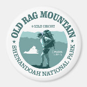 Old Rag Mountain (rd) Magneet (Voorkant)