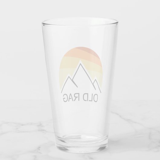 Old Rag Mountain Retro Glas (Achterkant)