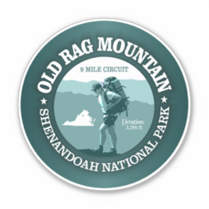 Old Rag Mountain (T) Sticker