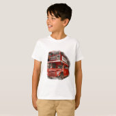 Old Red London Bus T-shirt (Voorkant volledig)