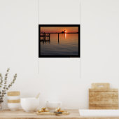 Old Road Bay Sunset Poster (Keuken)