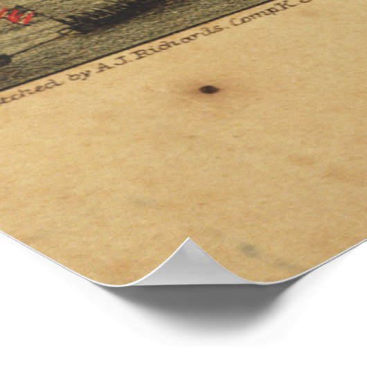 Old Roanoke Island Burnside Expedition Map (1862) Poster (Hoek)