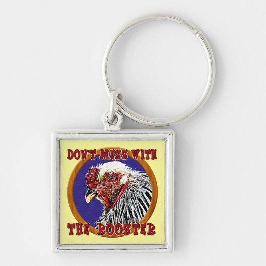 Old Rooster Sleutelhanger (Voorkant)