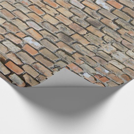 Old Rotten Brick Walling Cadeaupapier (Hoek)