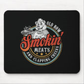 Old Row Smokin' Meats and Clapping Cheeks Funny BB Muismat (Voorkant)