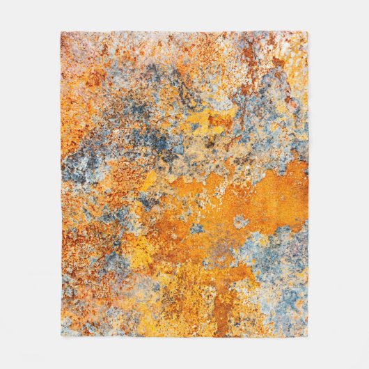 Old rust texture. Grunge rusted metal background. Fleece Deken (Voorkant)
