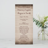 Old Rustic Grange Modèle du programme de mariage e (Debout devant)